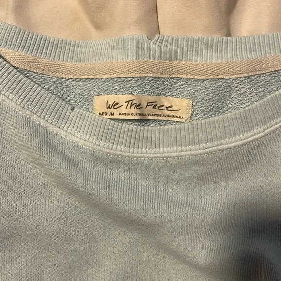Free People Light Blue Oversized Sweatshirt - Picture 8 of 11